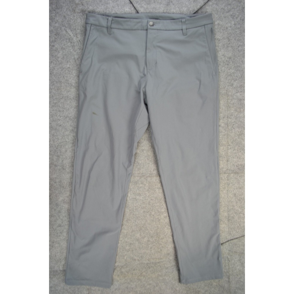 Lululemon Classic Commission Pants Men 36x30 Stretch Performance Warpstreme Grey